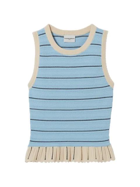 striped peplum tank top by CLAUDIE PIERLOT