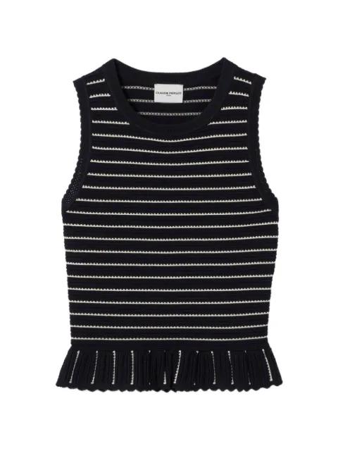 striped ruffled top by CLAUDIE PIERLOT