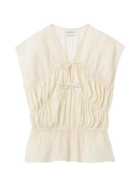 tie-detail gathered blouse by CLAUDIE PIERLOT