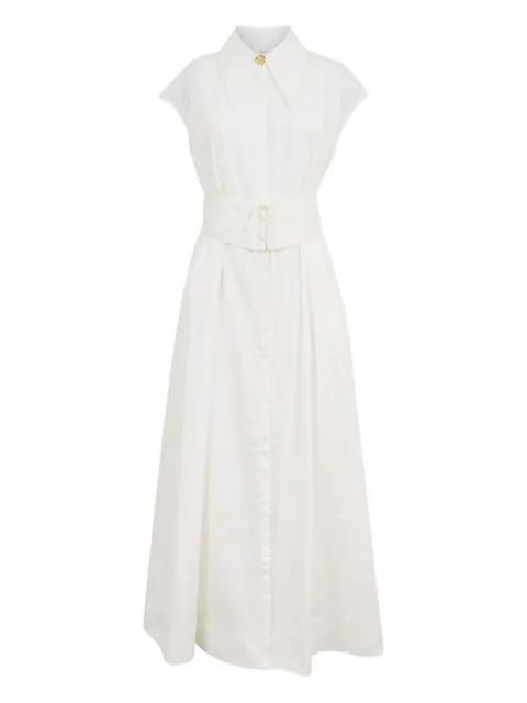Callista belted midi dress by CLEA