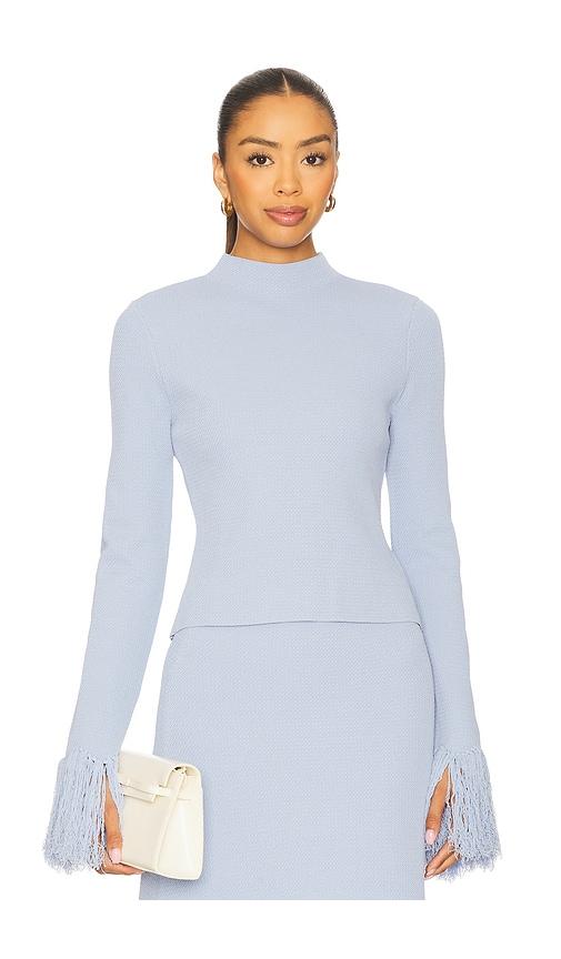 Clea Imogen Long Sleeve Knit Sweater in Baby Blue by CLEA
