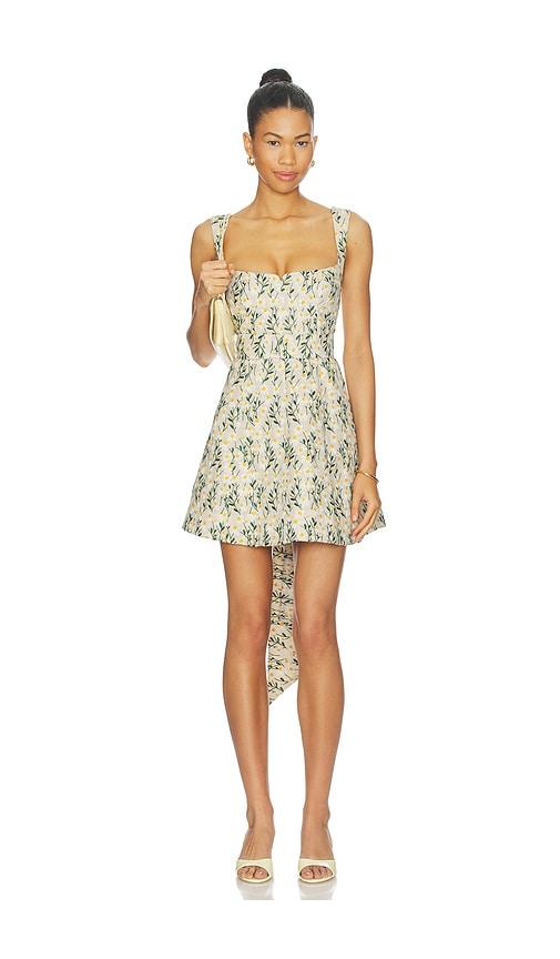 Clea Rue Mini Dress in Beige by CLEA