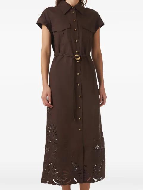 Kya embroidered midi dress by CLEA