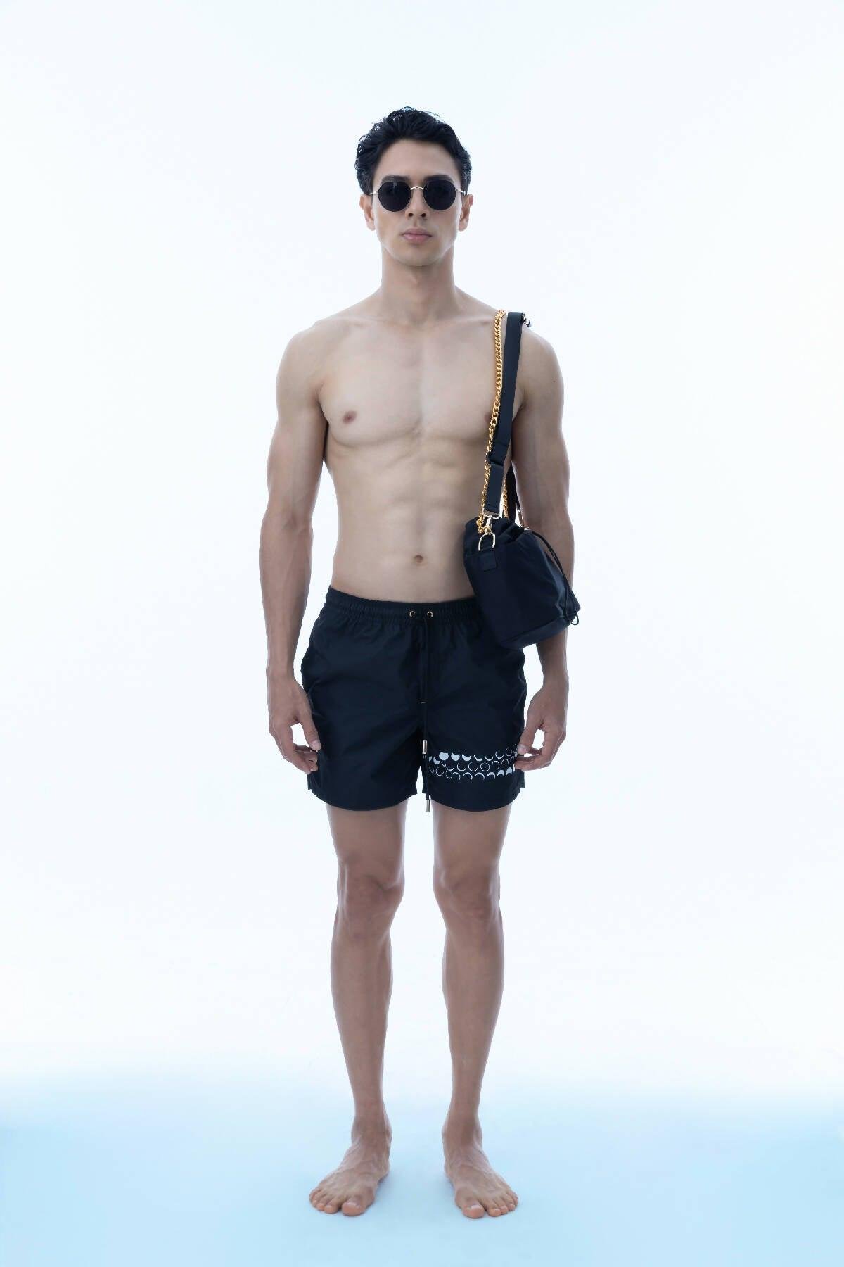Eco Gold Eclipse Swimshorts by CLEAN CLOTHES ONLY