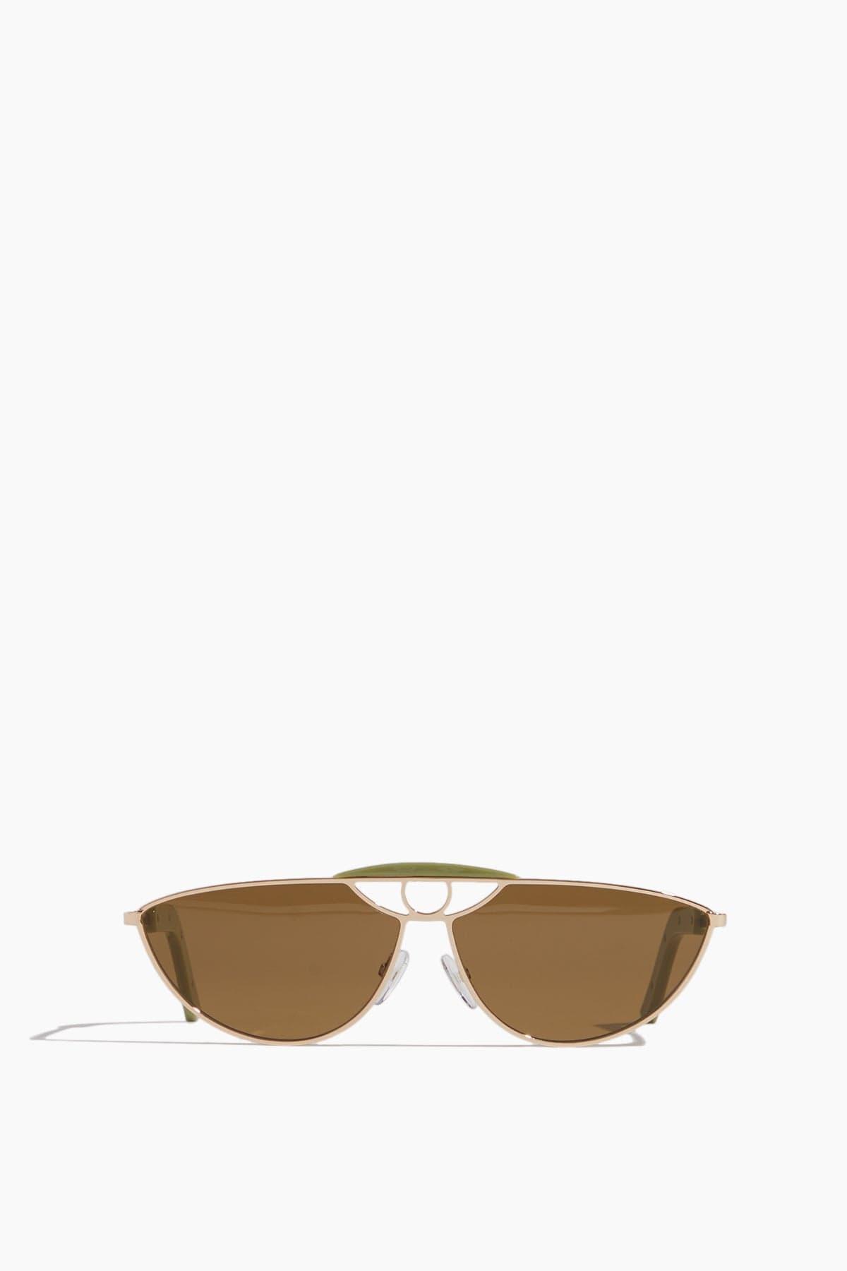 Inez and Vinoodh Eye Sunglasses in Green by CLEAN WAVES