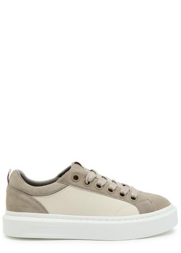 Ace chevron-knit suede sneakers by CLEENS