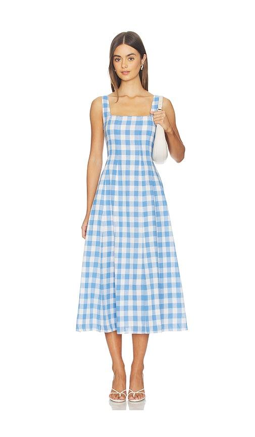 Cleobella Ardena Ankle Dress in Blue,White by CLEOBELLA