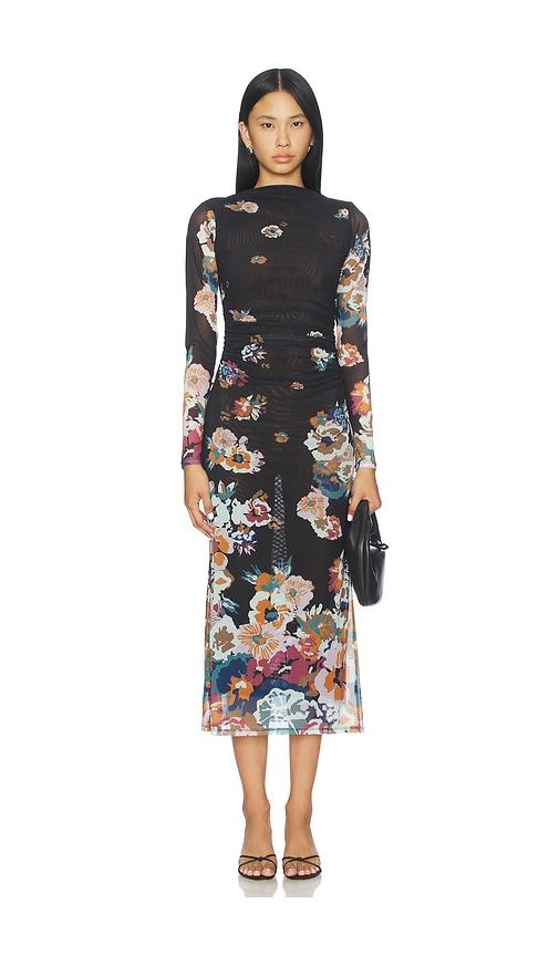 Cleobella Lura Mesh Midi Dress in Black by CLEOBELLA