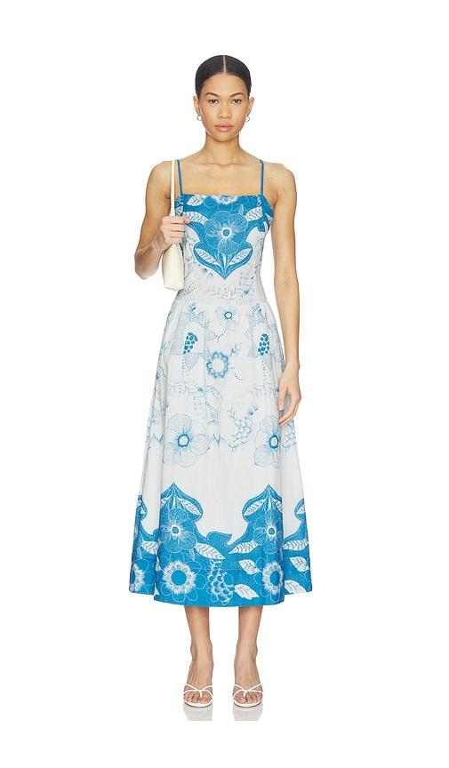 Cleobella Renee Ankle Dress in Blue by CLEOBELLA