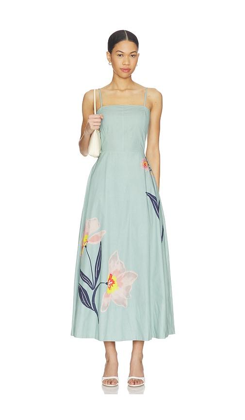 Cleobella Riley Ankle Dress in Sage by CLEOBELLA