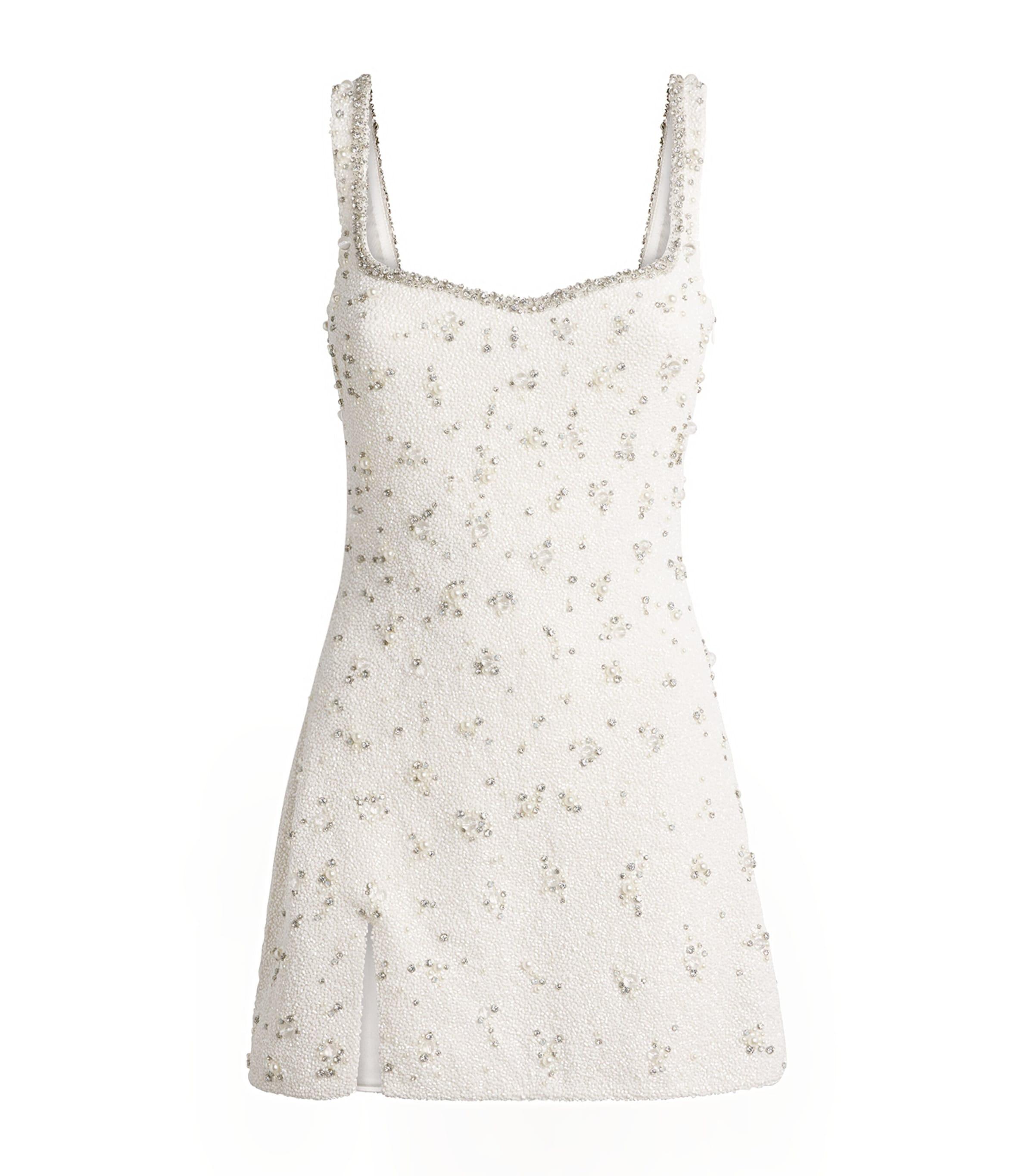 Clio Peppiatt Bridal Crystal Mini Dress by CLIO PEPPIATT