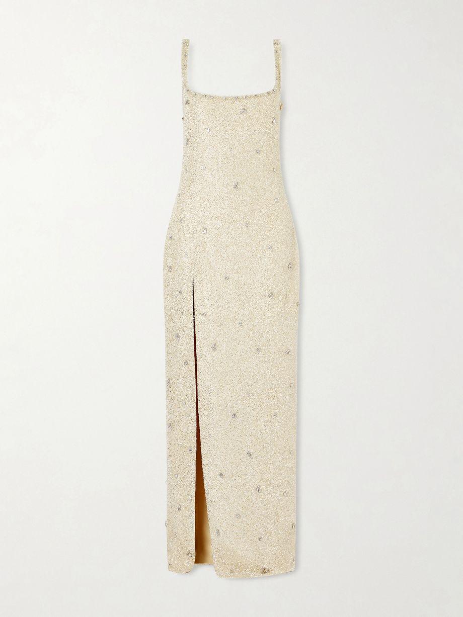 Pamela embellished stretch-mesh gown by CLIO PEPPIATT Pamela embellished stretch-mesh gown by CLIO PEPPIATT