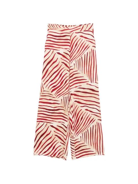 abstract-print palazzo pants by CLIPS