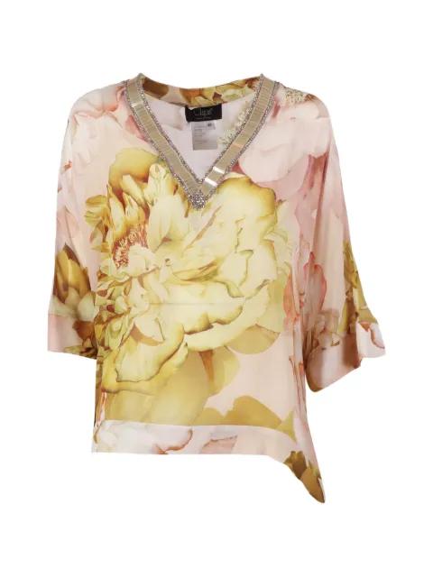floral-print sequin-embellished dress by CLIPS
