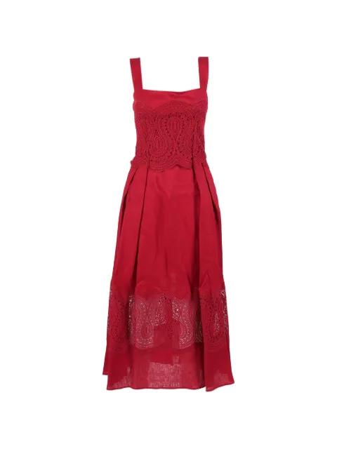 lace-panelled sleeveless dress by CLIPS