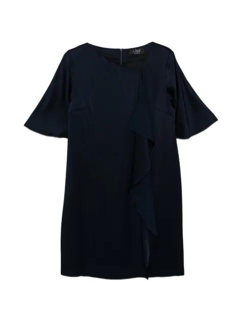 ruffled short-sleeve mini dress by CLIPS