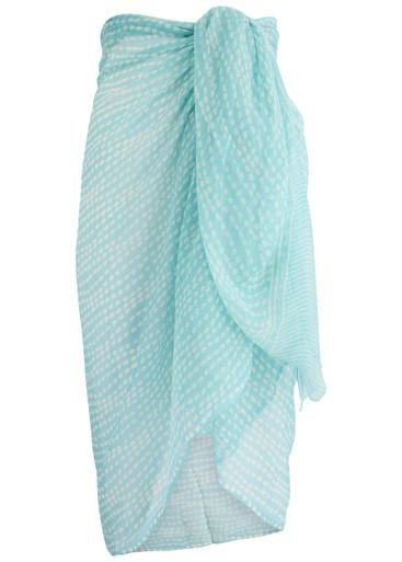 Printed silk-georgette sarong by CLOE CASSANDRO