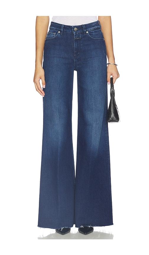 CLOSED Glow Up Wide Leg Jeans in Blue by CLOSED