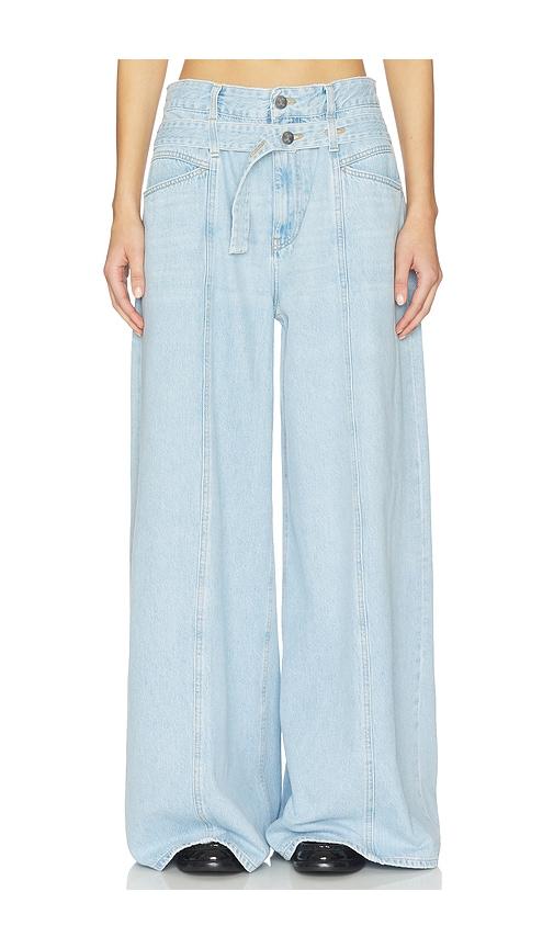 CLOSED Zoya Wide Leg Jeans in Blue by CLOSED