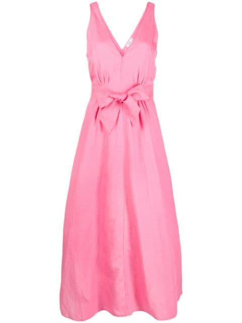 belted-waist sleeveless dress by CLOSED