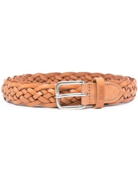 braided-design leather belt by CLOSED