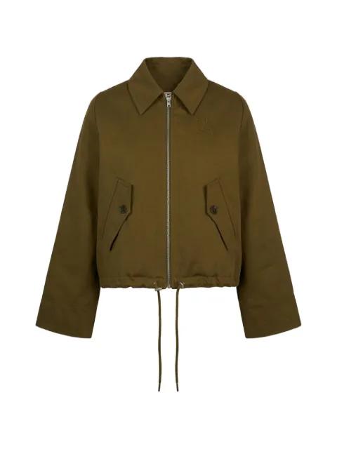 drawstring-waist zip-up jacket by CLOSED