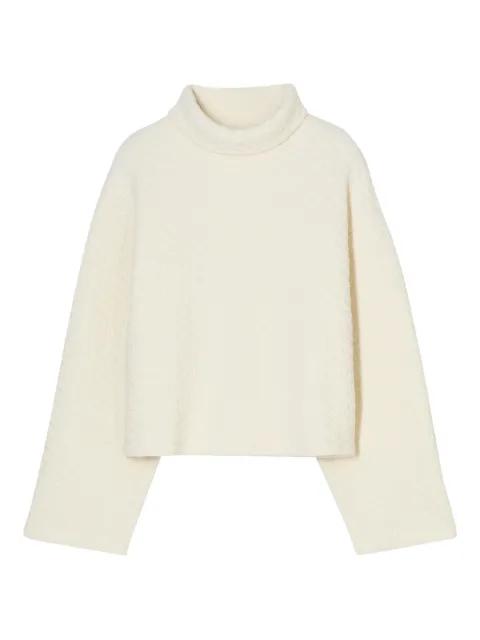 high-neck textured sweatshirt by CLOSED