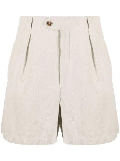 high-waisted organic-cotton shorts by CLOSED