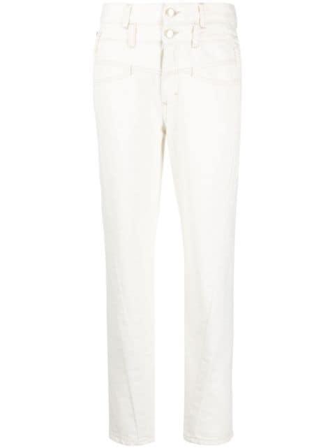 high-waisted straight-leg jeans by CLOSED