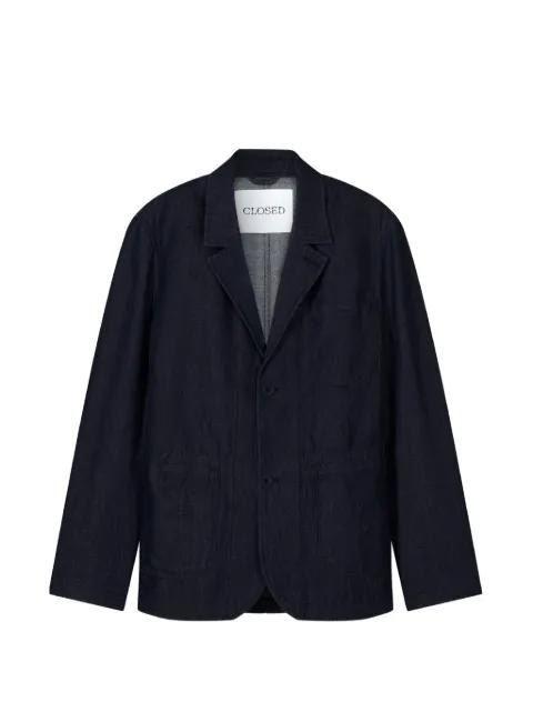 notch-lapel patch-pocket denim jacket by CLOSED