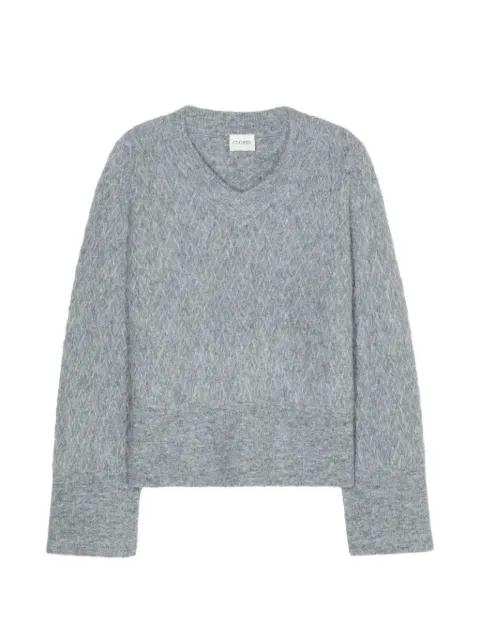 patterned V-neck sweater by CLOSED