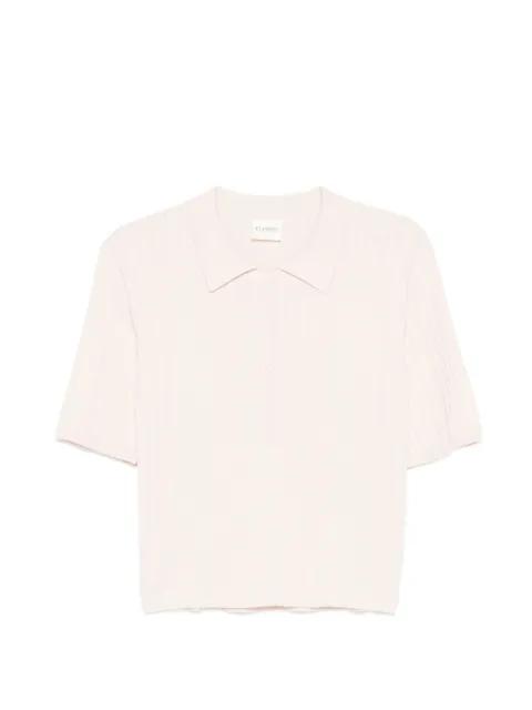 ribbed buttoned polo top by CLOSED