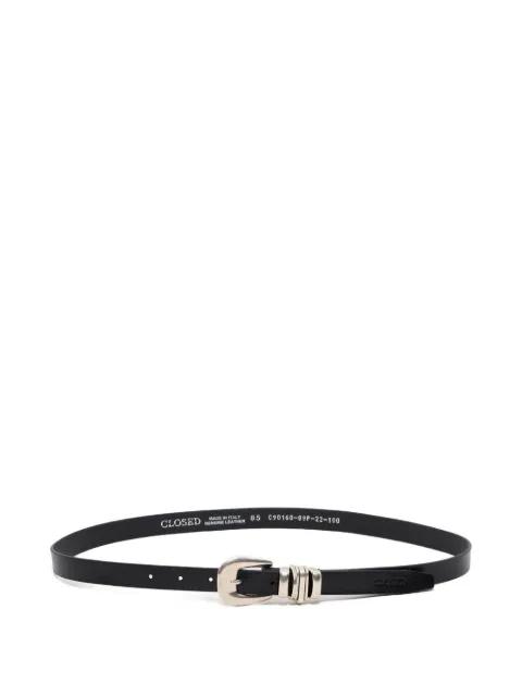 silver-tone buckle leather belt by CLOSED