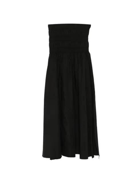 smocked-waistband pleated maxi skirt by CLOSED