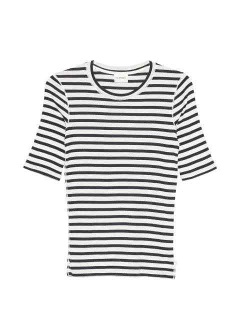 striped ribbed-knit T-shirt by CLOSED