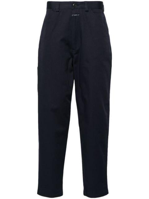 tapered-leg twill trousers by CLOSED
