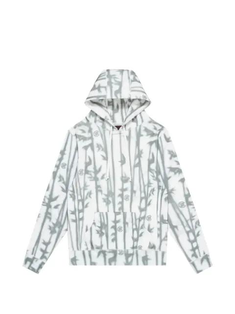 bamboo-print hoodie by CLOT