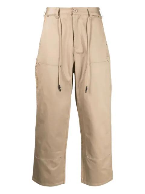 leopard-print pocket trousers by CLOT