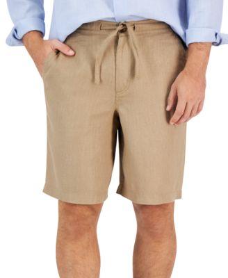 Men's 100% Linen Drawstring Shorts by CLUB ROOM
