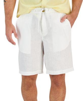 Men's 100% Linen Drawstring Shorts by CLUB ROOM