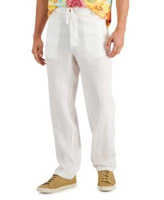 Men's 100% Linen Pants by CLUB ROOM