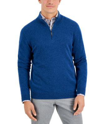 Men's Cashmere Quarter-Zip Sweater by CLUB ROOM