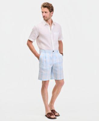 Men's Linen Pleated Shorts by CLUB ROOM