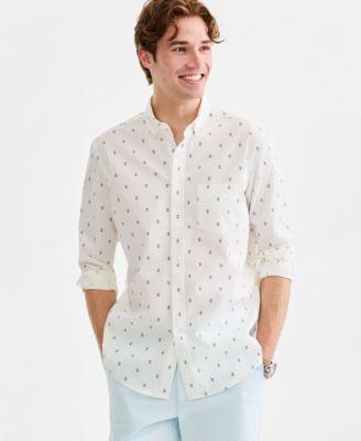 Men's Long Sleeve Poplin Shirt by CLUB ROOM