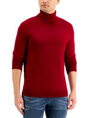 Men's Merino Wool Blend Turtleneck Sweater by CLUB ROOM
