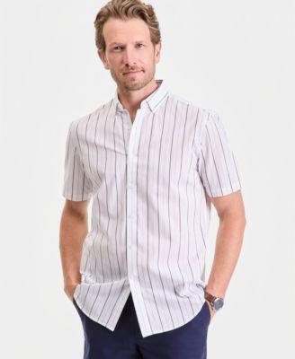 Men's Printed Short-Sleeve Shirt by CLUB ROOM