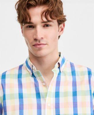 Men's Printed Short-Sleeve Shirt by CLUB ROOM