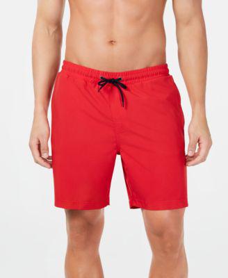 Men's Quick-Dry Performance Solid 7" Swim Trunks by CLUB ROOM