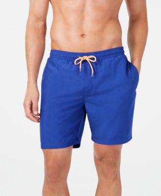 Men's Quick-Dry Performance Solid 7" Swim Trunks by CLUB ROOM