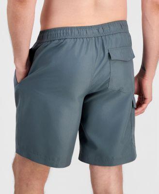Men's Solid Quick-Dry 9" E-Board Shorts by CLUB ROOM